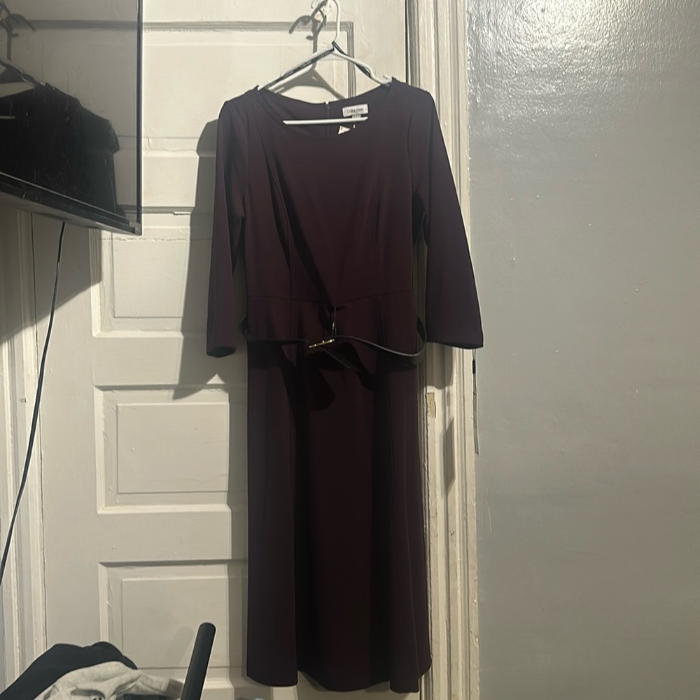 Plum Calvin Klein dress
